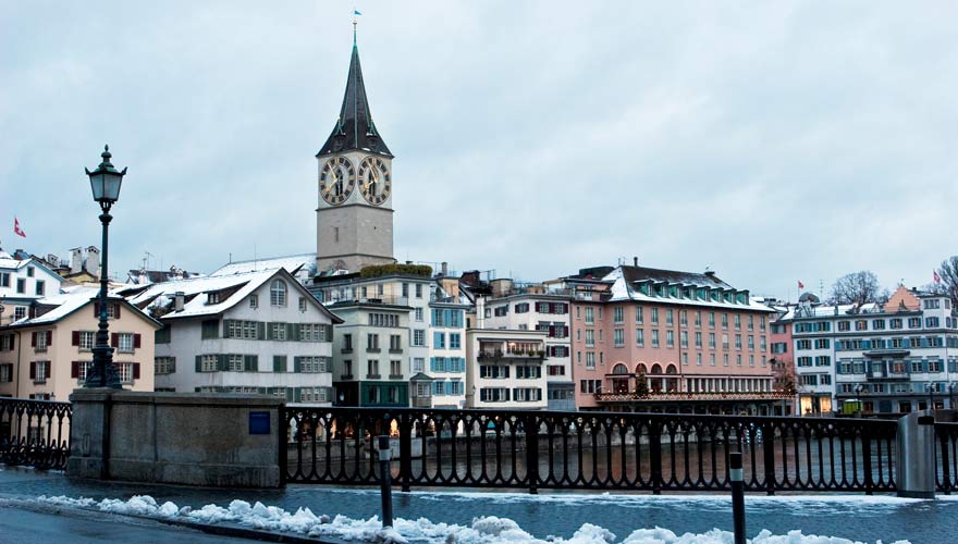 Zürich im Winter