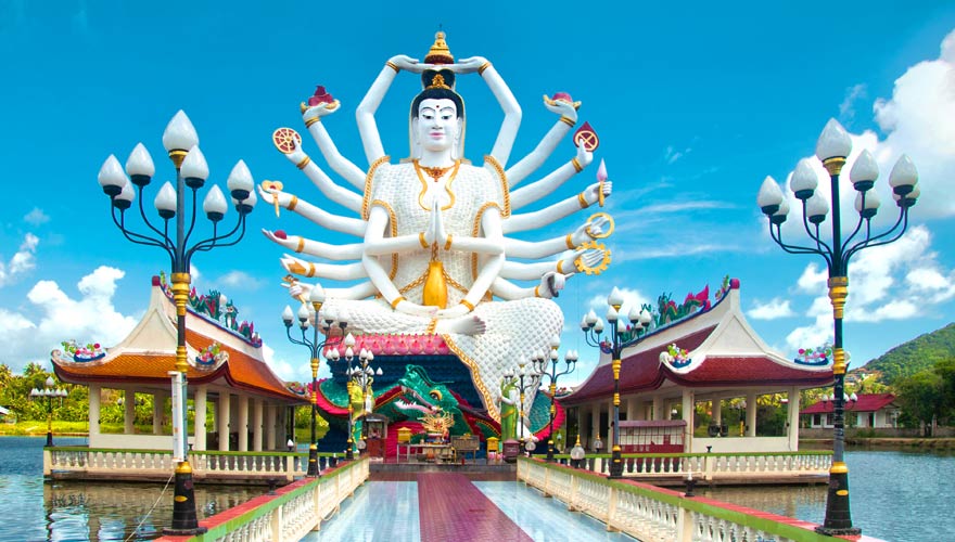 Der chinesische Tempel Kuan Yin auf Koh Samui