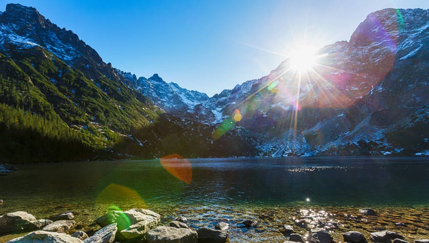 Der Meerauge-See in den Hohen Tatra