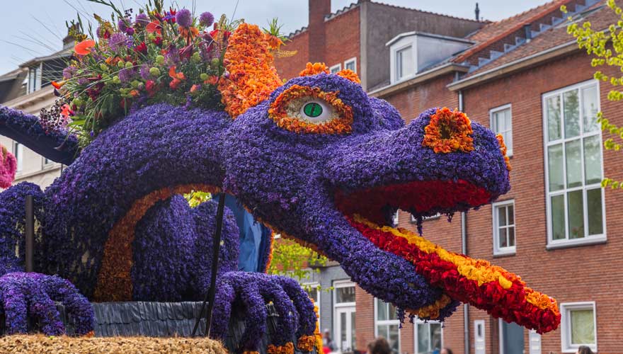 Blumenparade im holländischen Holland