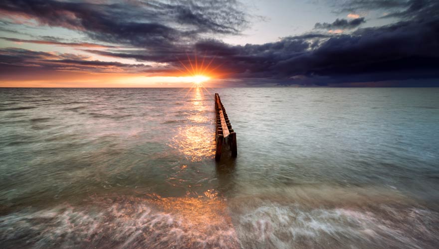 Strand von Hindeloopen - einer der schönsten Orte in Holland am Meer