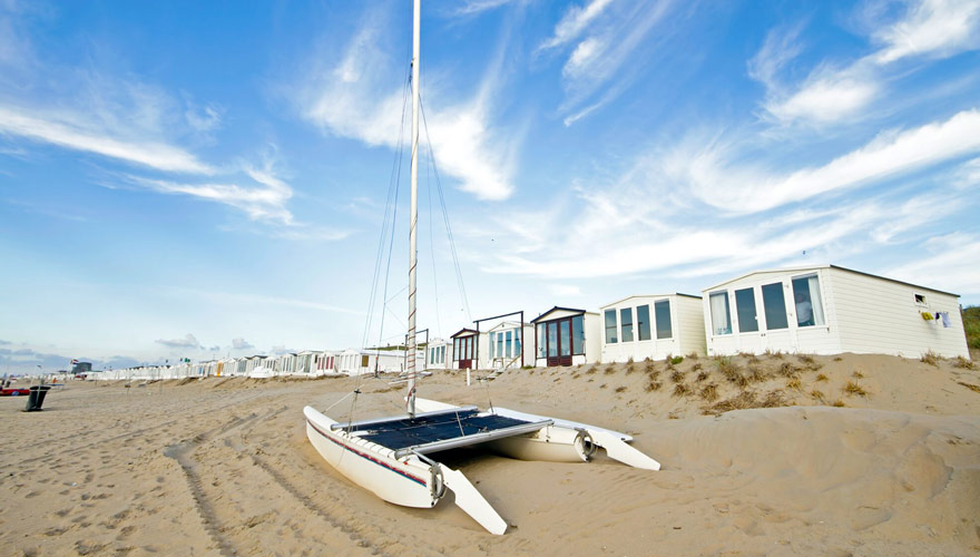 Strand von Zandvoort in Holland