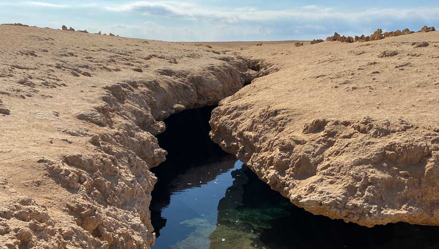 Erdbebenspalte im Ras Mohammed