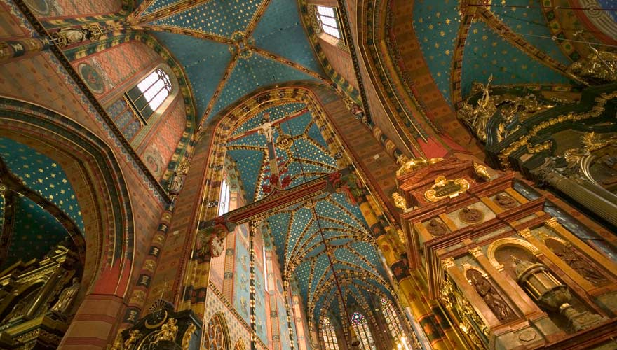 Die prachtvolle Marienkirche in Krakau