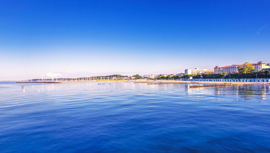 Strandpanorama von Kühlungsborn an der Ostsee