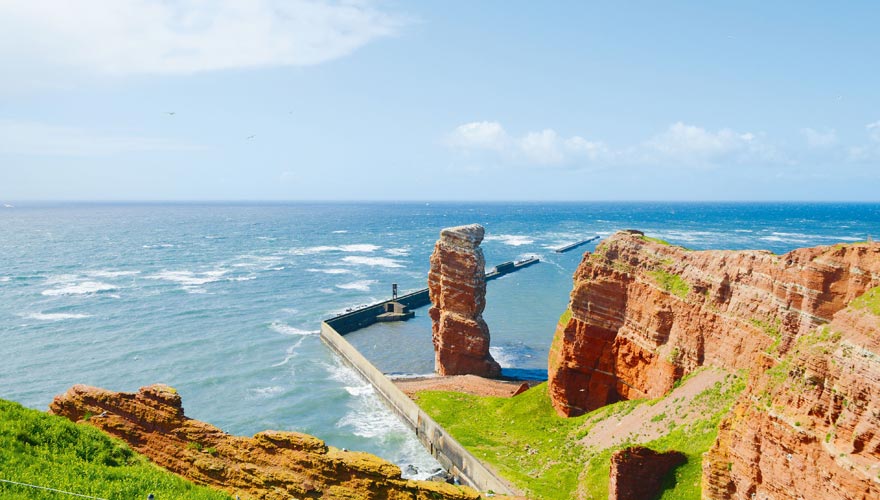 Die roten Felsen von Helgoland