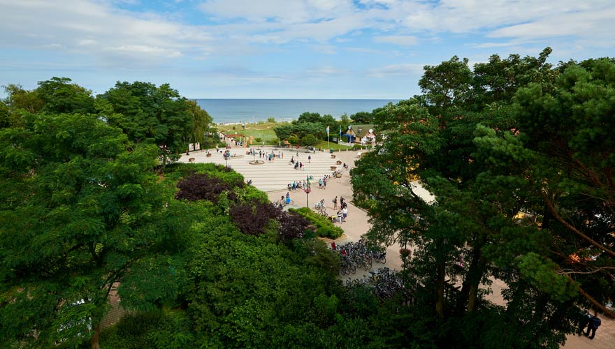 Strandvorplatz von Karlshagen auf Usedom