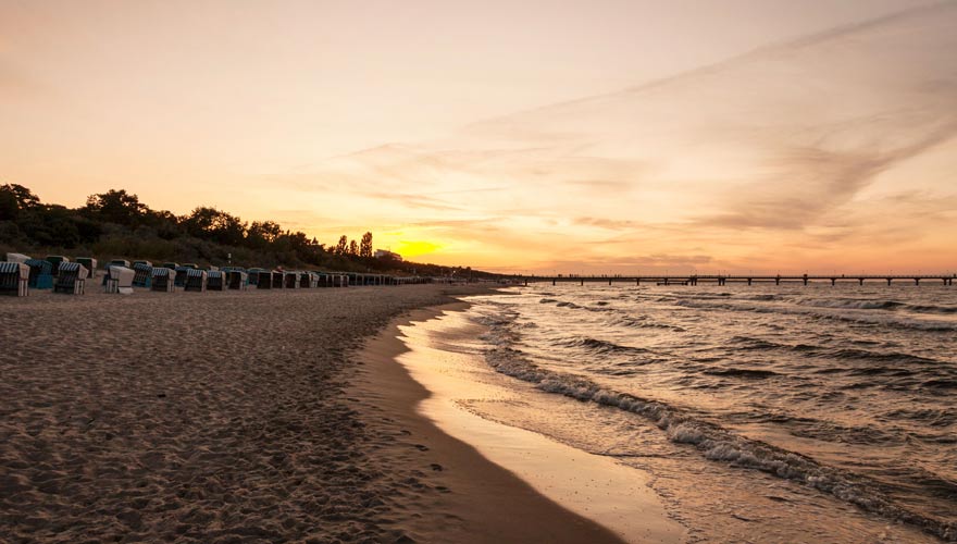 Strand von Zinnowitz auf Usedom