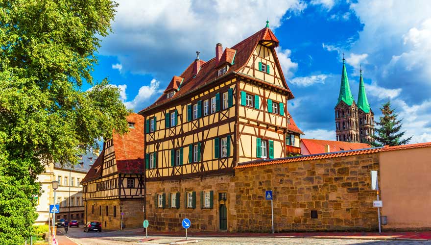 Fachwerkhaus in der Altstadt von Bamberg