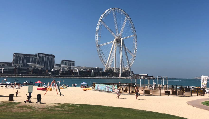 JBR Promenade und Strand in Dubai