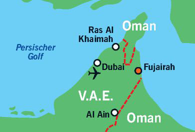 Karte Fujairah