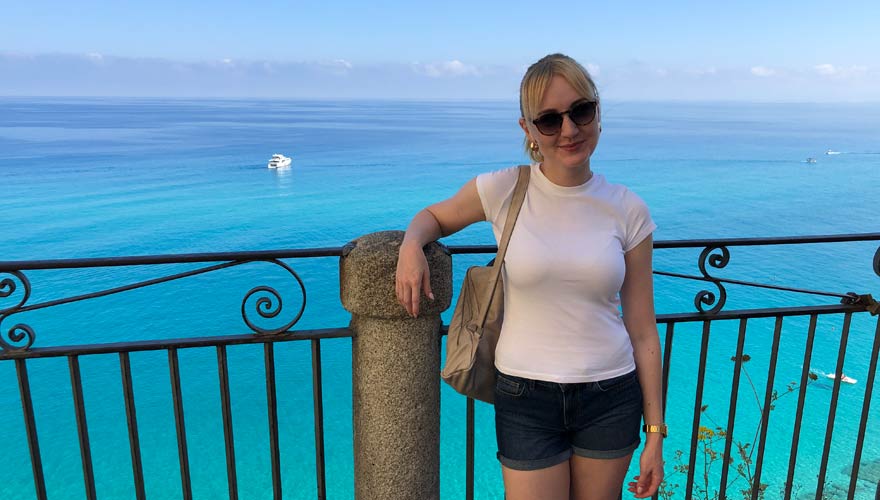 Sarah in Tropea - trotz Corona!