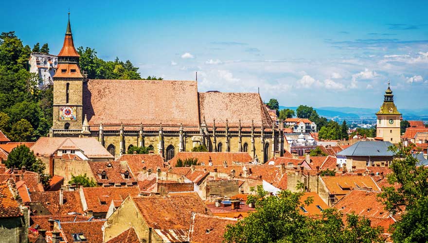 Ein Städtetip in Rumänien ist die mittelalterliche Stadt Brasov (Kronstadt)