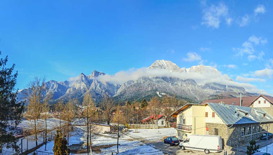 Das Skigebiet Busteni in Rumänien