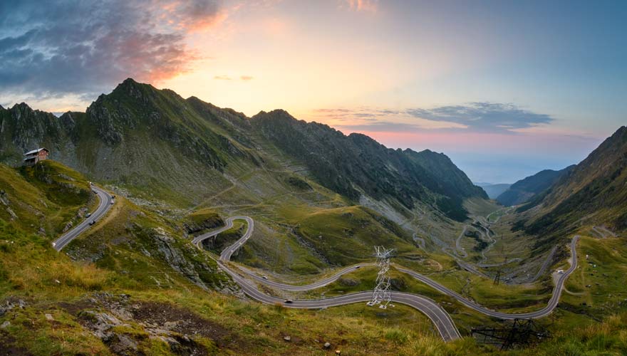 Panorama von Transfogarascher Hochstraße