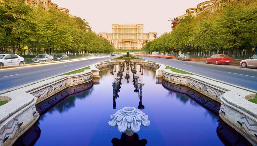 Parlamentspalast in Bukarest in Rumänien