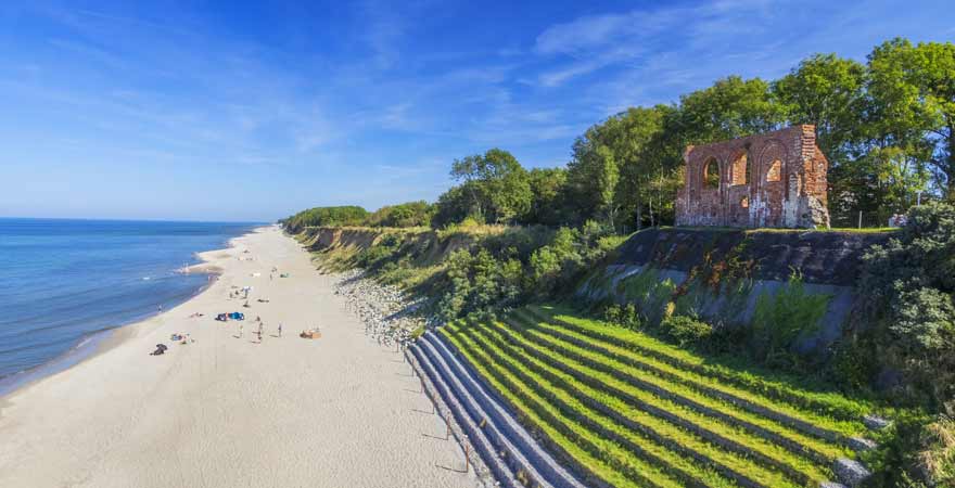 Klippen von Trzesacz in Polen