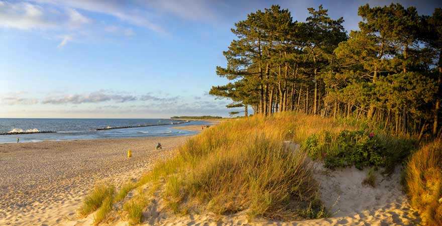 Strand in Darlowo in Polen