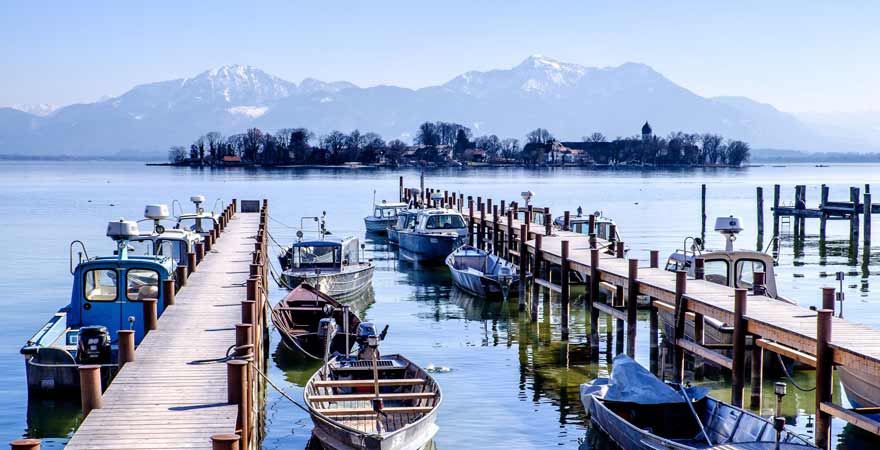 Chiemsee im Winter