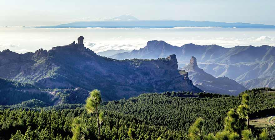 Ausblick vom Pico de las Nieves auf Gran Canaria