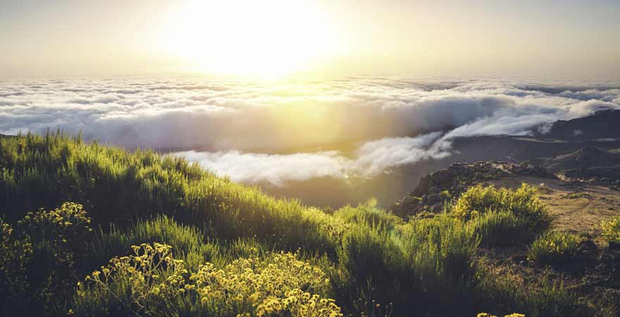 Ausblick vom Pico de Arieiro auf Madeira