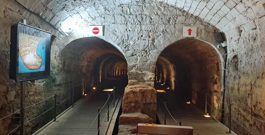 Unterirdische Tunnel in Akkon