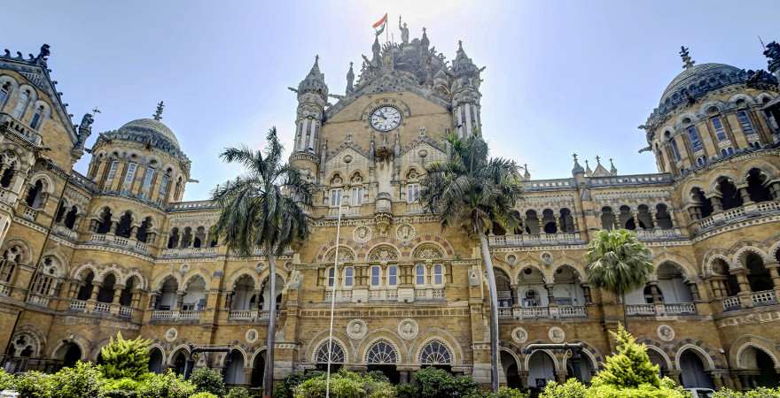 Der historische Bahnhof in Mumbai ist der größte der Welt
