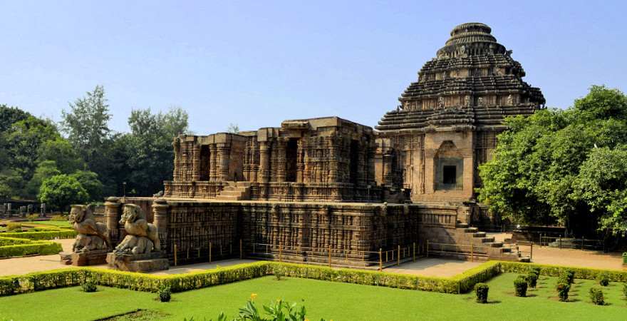 Der sonnentempel in Konarak wird auch schwarze pagode genannt