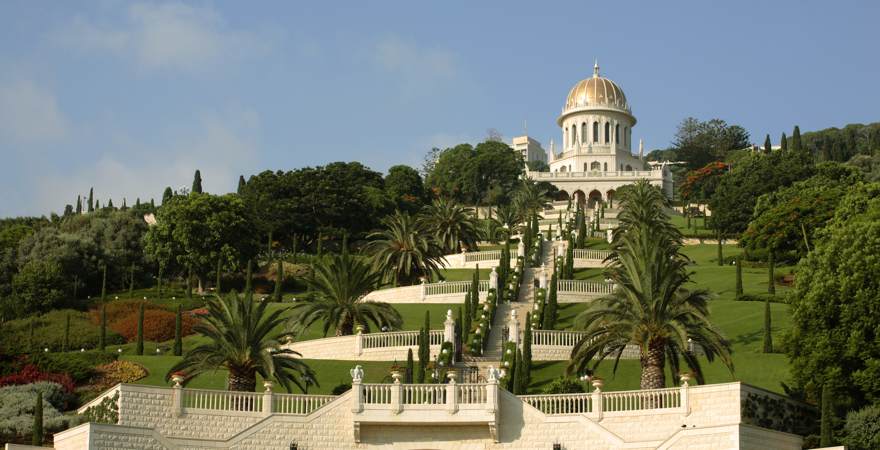 Die Hängenden Gärten der Bahai in Haifa Israel