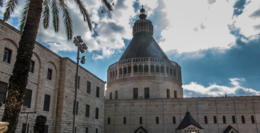 Die Verkündigungskirche oder Verkündigungsbasilika in Nazareth, Israel