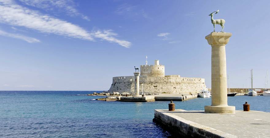 Mandraki Hafen in Rhodos