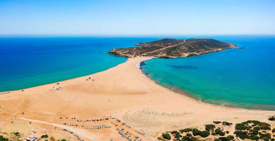 Prasonisi Beach auf Rhodos