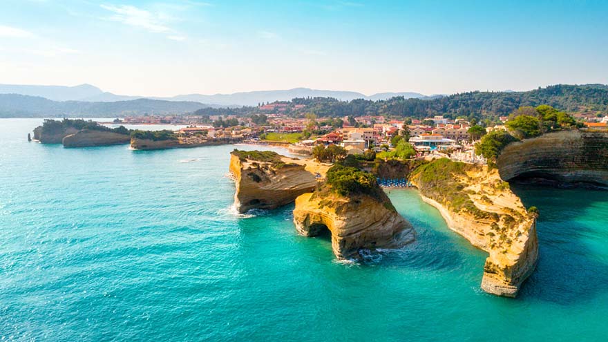 Der berühmte Kanal der Liebe in Sidari Griechenland