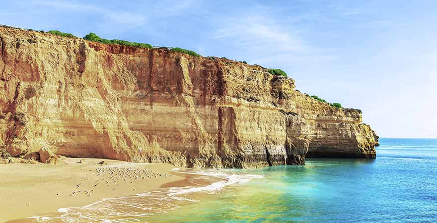 Praia de Benagil an der Algarve in Portugal