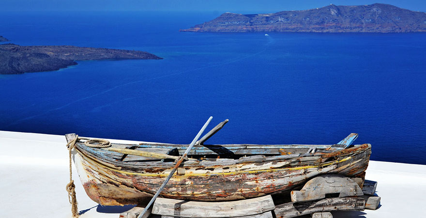 Insel Thirassia Santorin