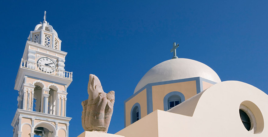 katholische Kirche in Fira Santorini