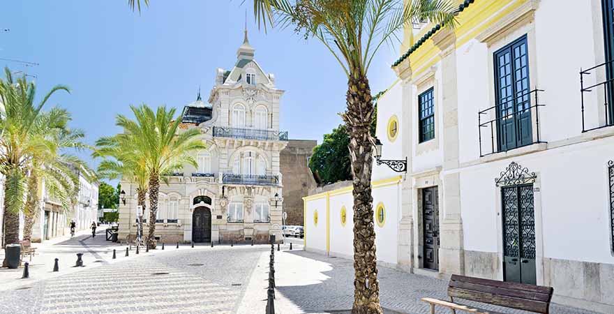 Faro is the main town of Algarve, Portugal