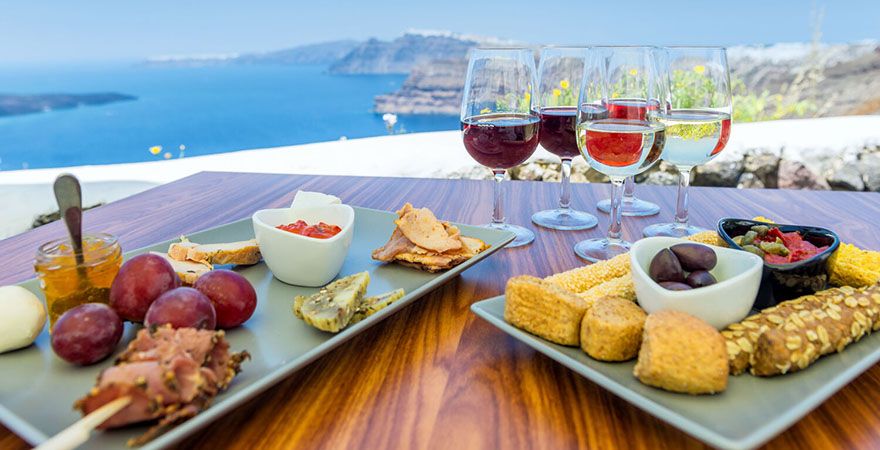 griechische Spezialitäten Santorin