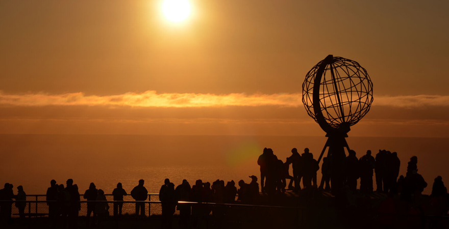Sonnenuntergang am Nordkap
