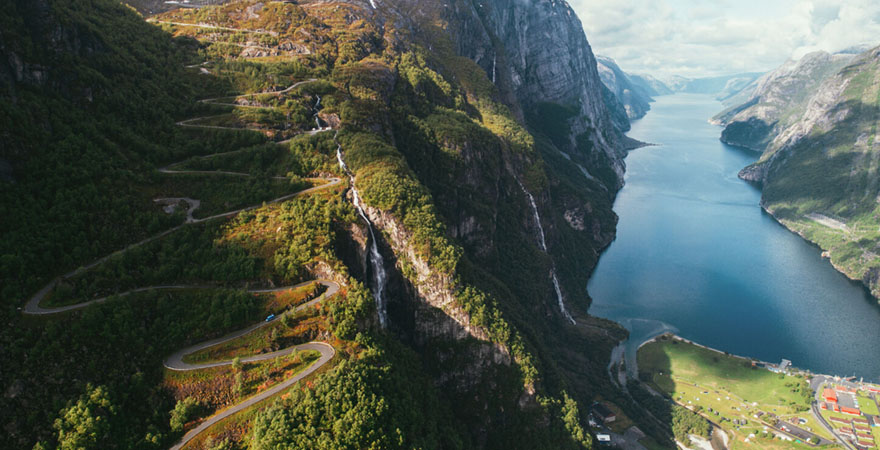 Lysefjord von oben