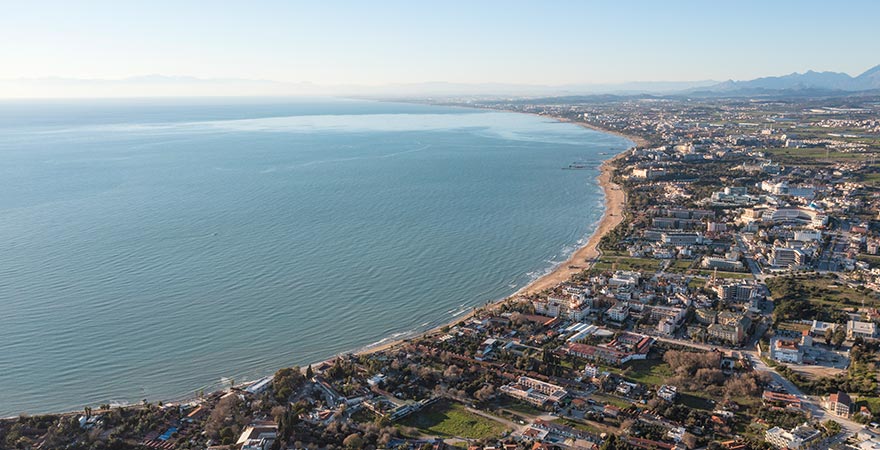 Strand von Side in der Türkei