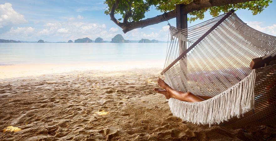 Hängematte am Strand