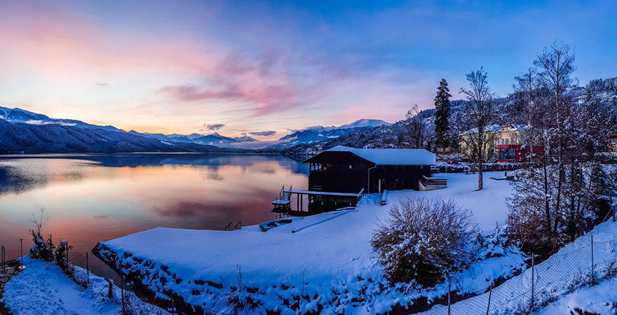 Sonnenuntergang am Millstätter See