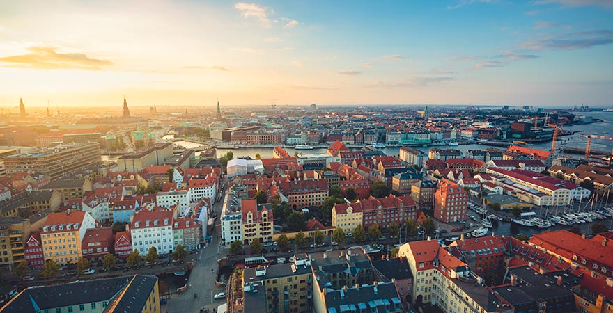 Panoramablick über Kopenhagen