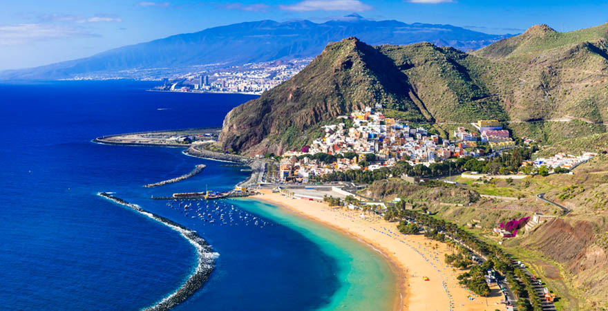 Strand Las Teresitas in San Andrés auf Teneriffa, Kanaren, Spanien