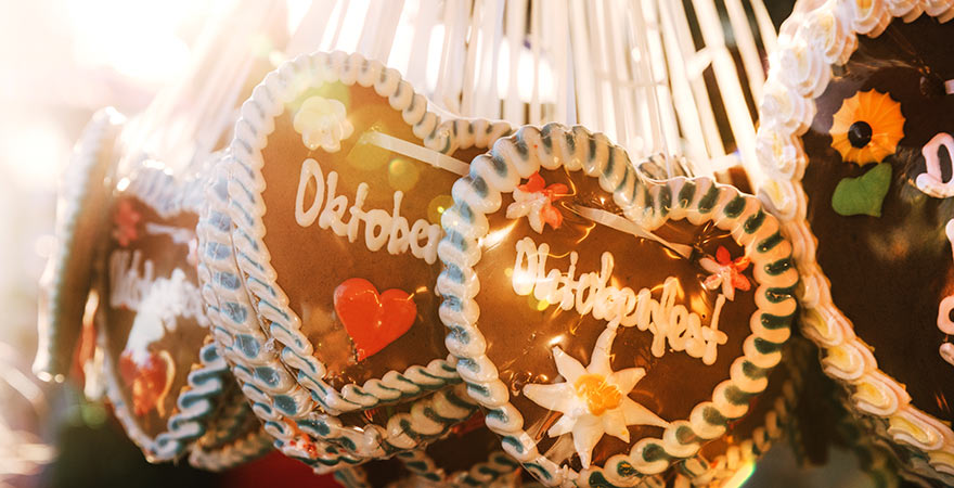 Lebkuchenherz auf dem Oktoberfest in München
