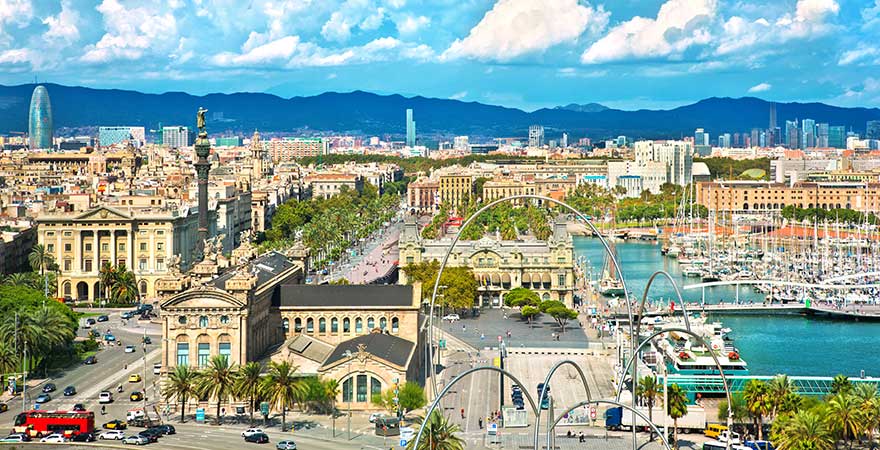 Hafen in Barcelona, Spanien