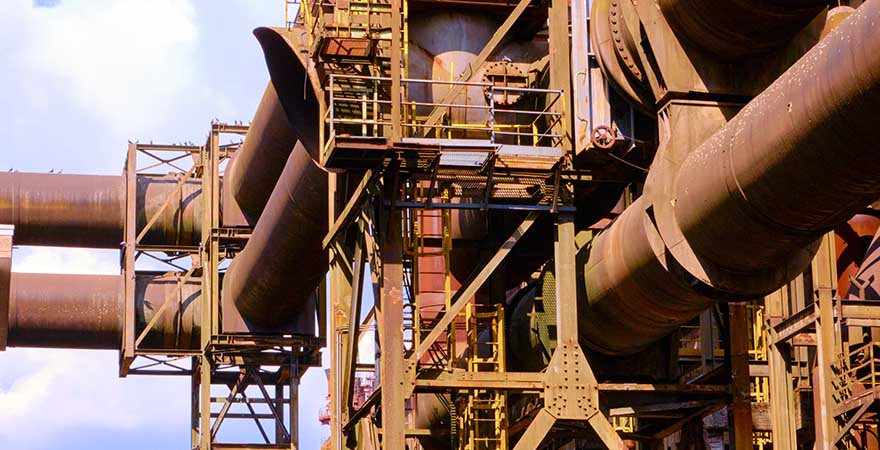 Minen Komplex Red Rock Region in Luxemburg