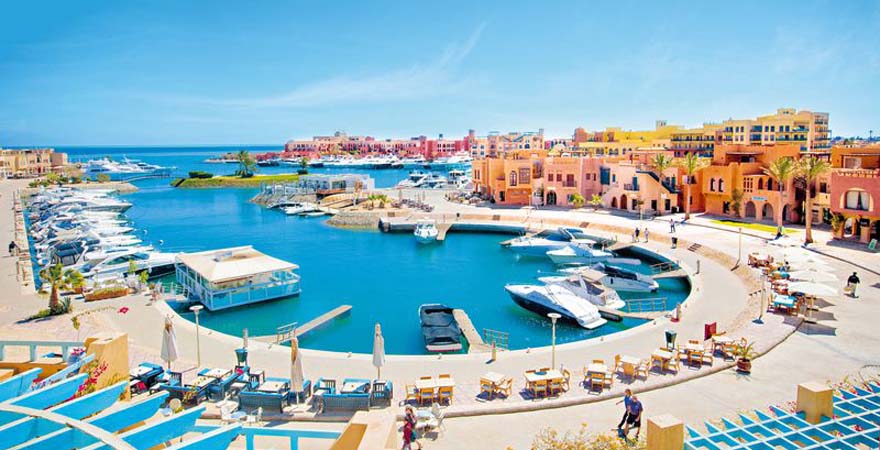 Blick auf die Marina von El Gouna