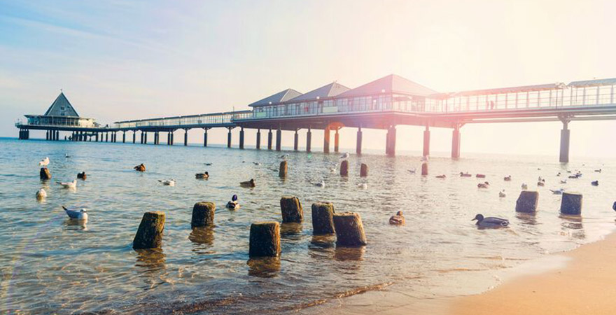 Pier in Heringsdorf auf der Insel Usedom